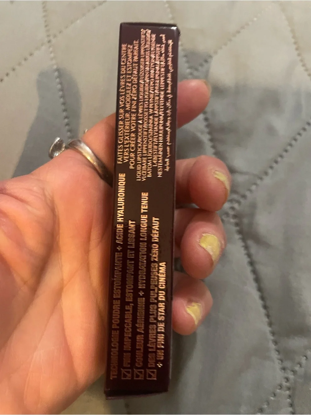 Charlotte Tilbury Lipstick Box in Deep Plum Brown